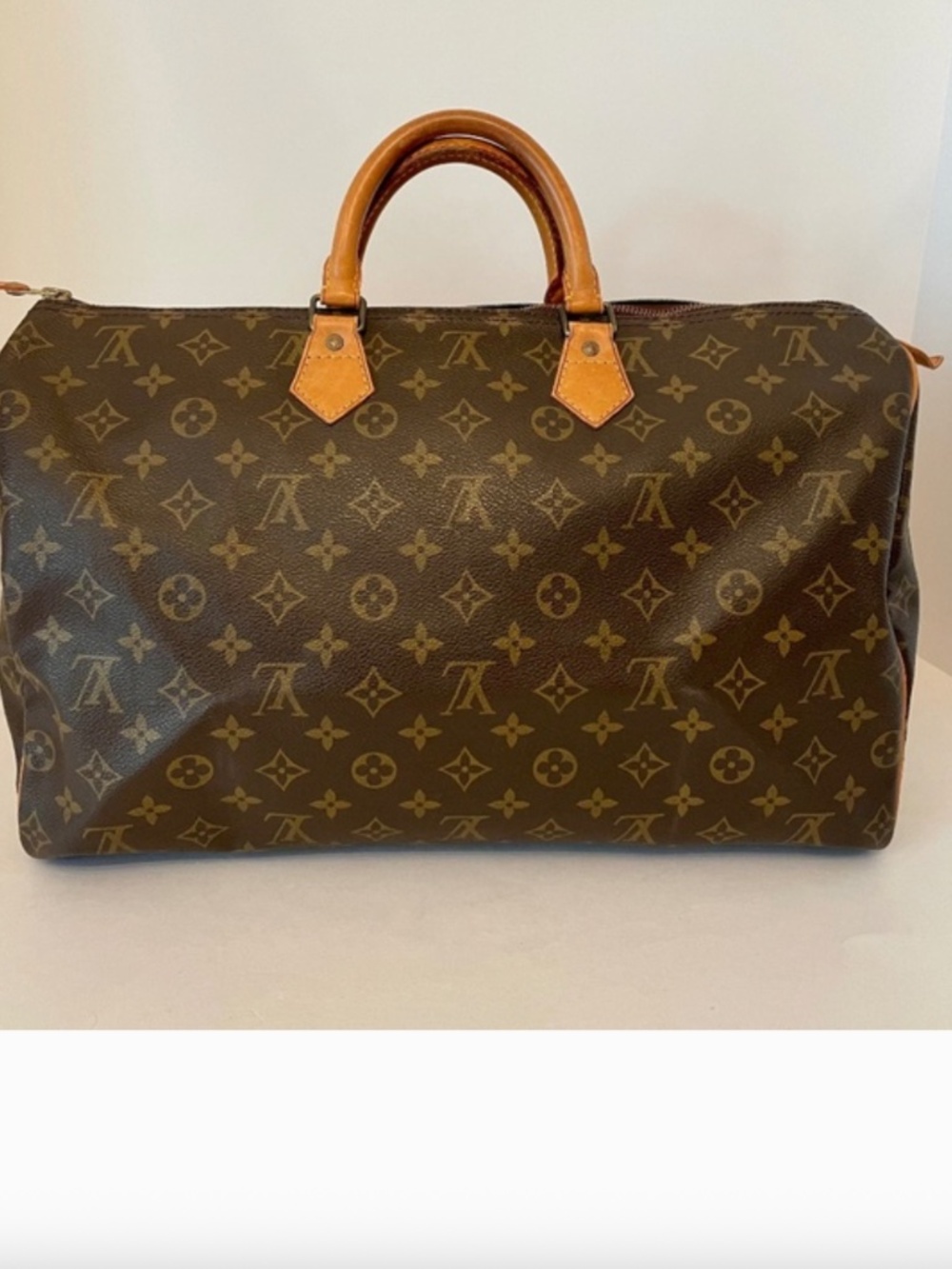 Louis Vuitton Monogram Speedy 40 Vintage Hand Bag Brown
